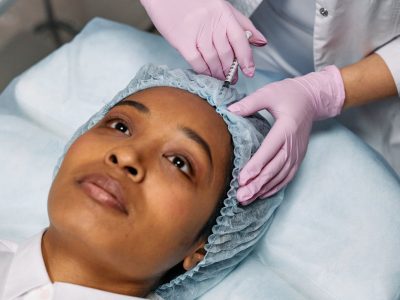 Professional dermal filler injection treatment