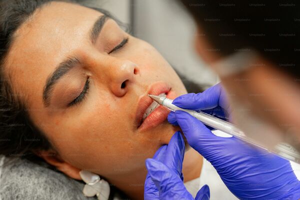 Juvederm hyaluronic acid dermal filler for lips and cheeks
