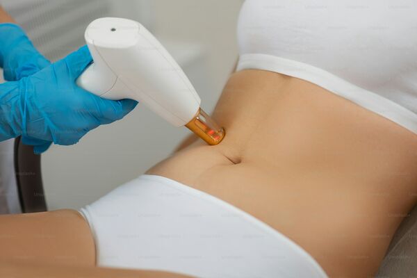 Medical spa aesthetic treatment room with advanced skincare technology