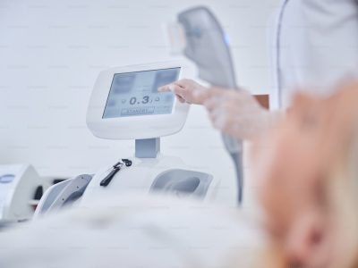 Medical aesthetic device in modern treatment clinic