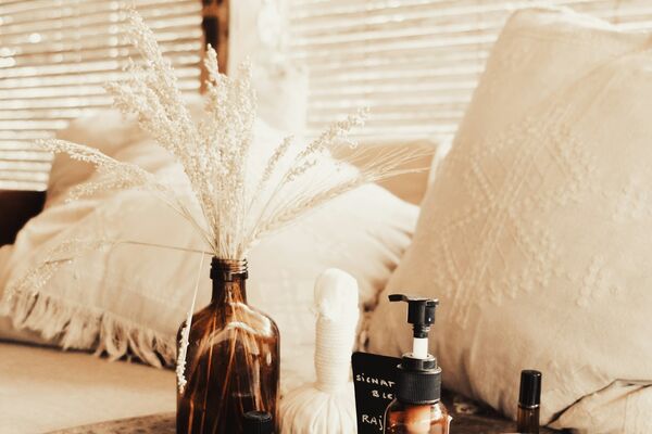 Relaxing spa massage therapy session for stress relief